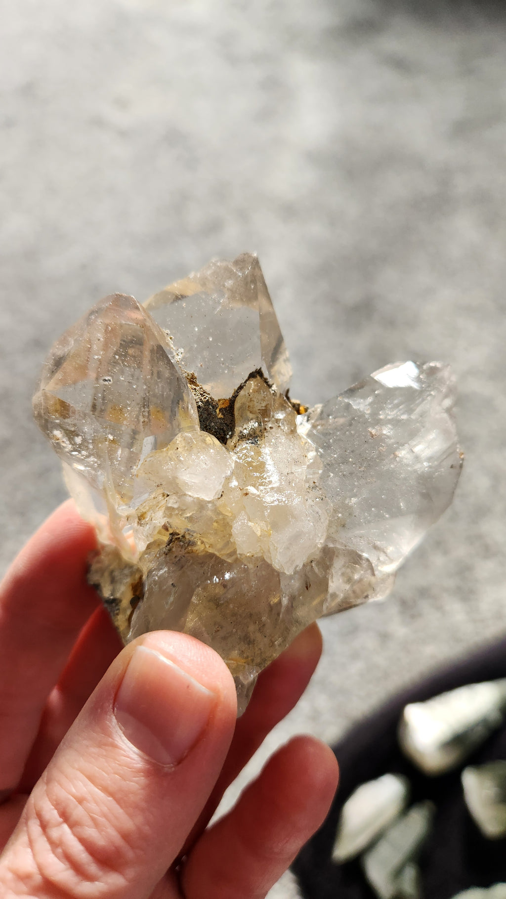 Tri-Tip Clear Quartz Cluster