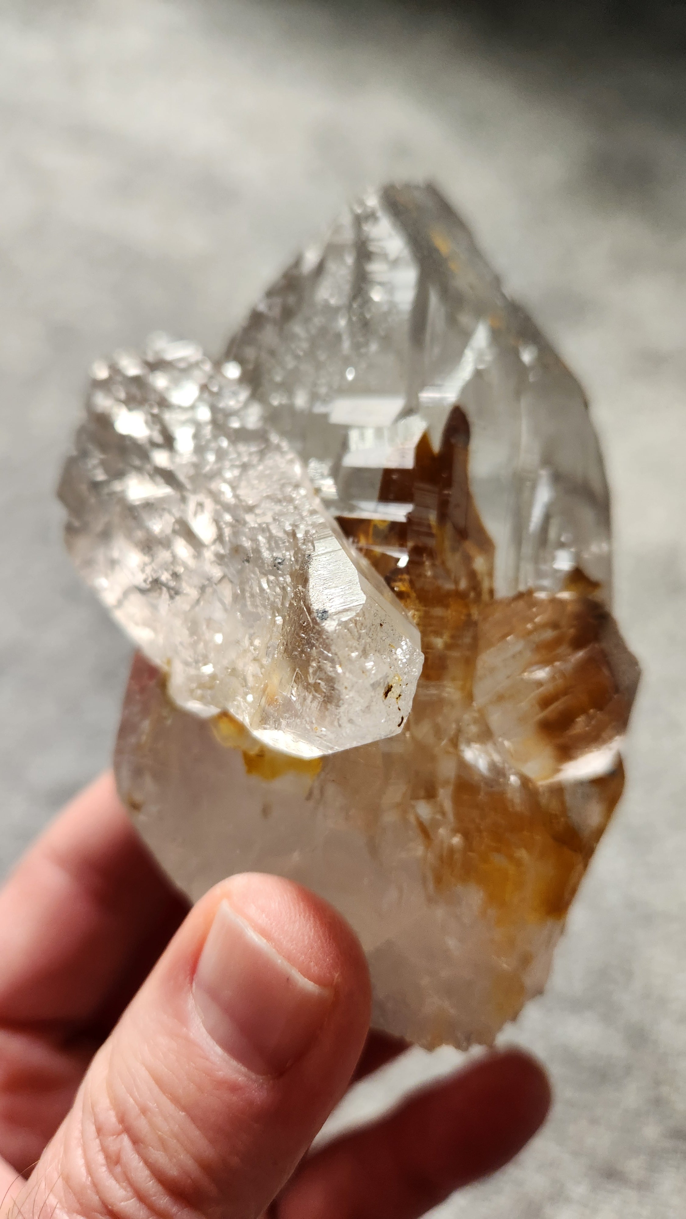 Clear Quartz with Sideways Crystal Formation