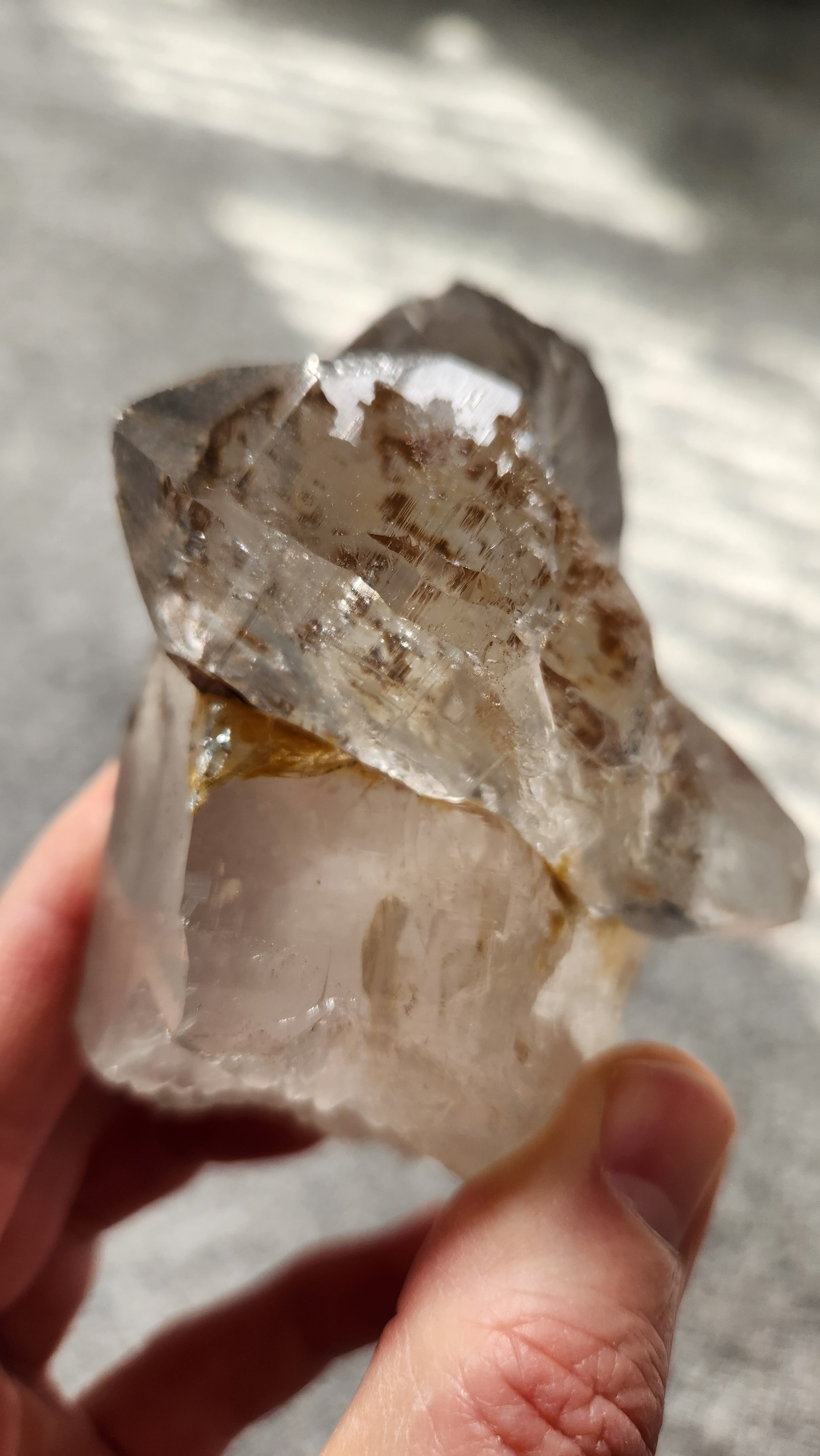 Clear Quartz with Sideways Crystal Formation