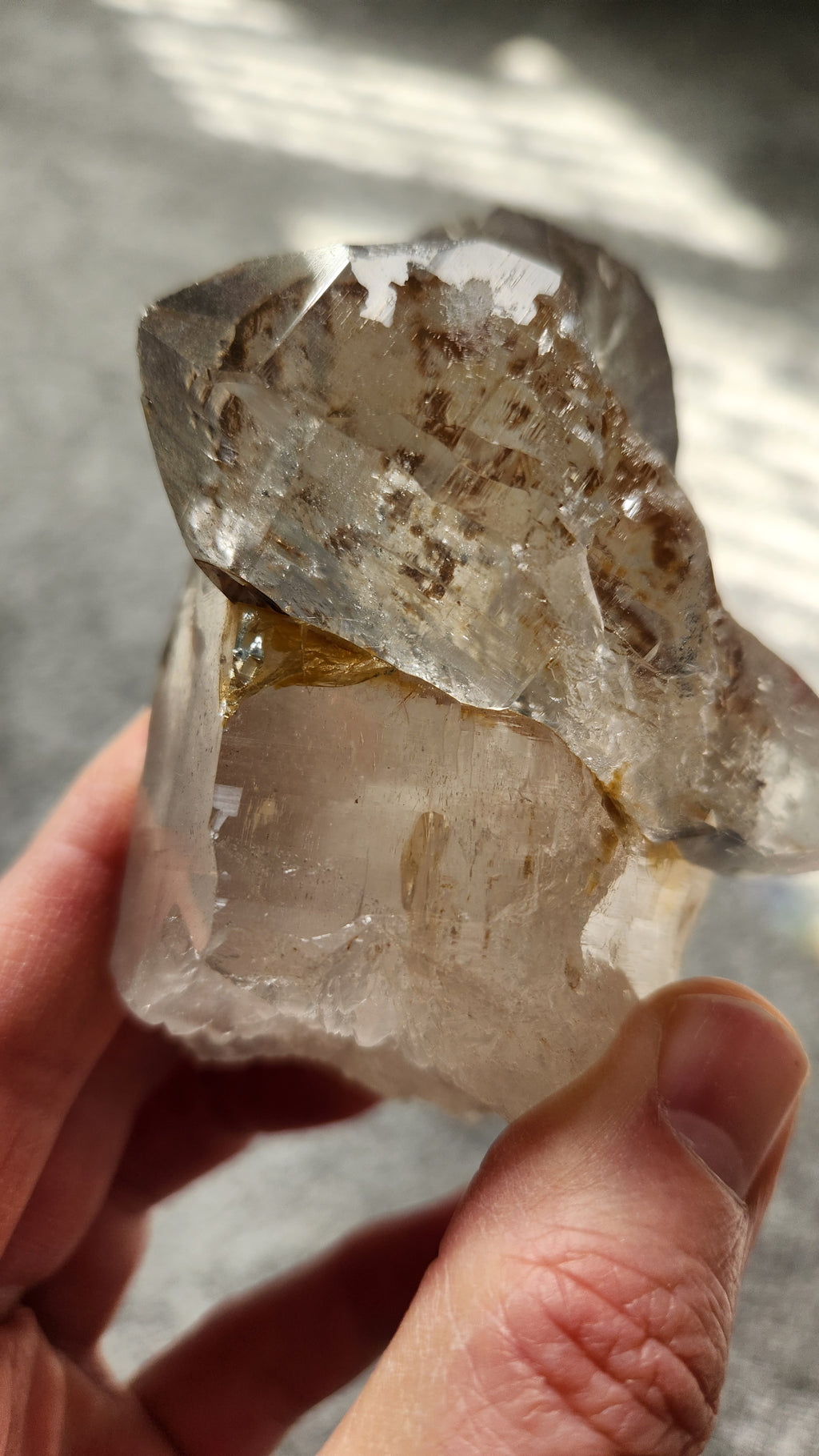 Clear Quartz with Sideways Crystal Formation